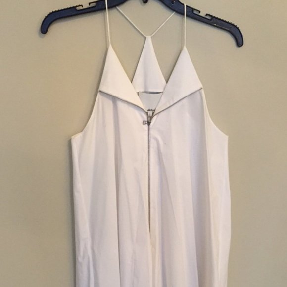 New 3.1 Phillip Lim cotton zip trapeze tent swing relaxed crisp poplin minidress - Picture 12 of 16